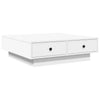 Coffee Table White 90x90x28 Engineered Wood G8R9