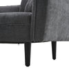 2 Seater 143cm Leisure Sofa Upholstered Linen Fabric Couch w/Small Side Table