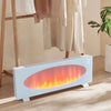 Electric Fireplace Freestanding/Wall Inset Into Fire 7 LED Colour Heater +Remote