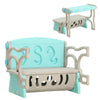 3-in-1 Kids Table and Chair Set Children Activity Bench Plastic Toy Storage Box