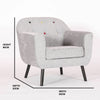 Sofa Modern Scandinavian Bucket Tub Chair Seat Modern Armchair Fabric 2 3 Seater