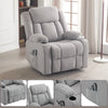 Electric Lift Rise Recliner Chair 8 Points Massage Armchair Sofa with Cup Holder