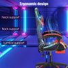 Gaming Chair with RGB LED illuminat Ergonomic Computer Swivel Office Chair Xlazf