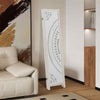 Boho 4-Panel Room Divider Office Privacy Screen with 360° Hinges-White