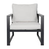 Metal Garden Furniture Set Corner Sofa Glass Table Patio 5 Seater Armchairs Sofa