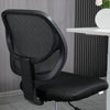 Tall Office Chair Draughtsman Chair with 360° Wheels for Standing Desk Black