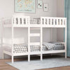 Bunk Bed White 90x200 Solid Wood Pine C1Q1