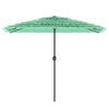 Garden Parasol with Steel Green 300x200x250 G3U7