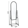 Mobile Full Length Mirror Adjustable Bedroom Dressing Room Mirror with Shelf