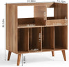 Large record stand with storage, record player stand with shelf, vinyl record ho
