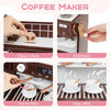 Wooden Kitchen Playset Kids Kitchen Set Toy Kitchen Set-Coffee