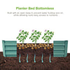 Garden Raised Bed Galvanised Steel Outdoor Planter Pot Flower Herb Box 2 pieces