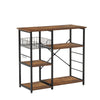 Microwave Stand Retro Kitchen Baker’s Rack Industrial Utility Storage Rack