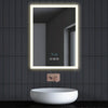 LED Bathroom Mirror illuminated Demister With/no Clock/Bluetooth/Dimmable/Socket