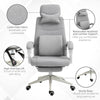 Home Office Chair Swivel Desk Chair with Adjustable Height Footrest Grey