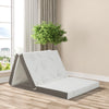 Single 10 cm Folding Gel-Infused Tri-fold Mattress Topper Cool Gel Memory Foam