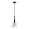 Pendant Light Over Island Hanging Lighting Industrial Clear Glass AdjustableCord