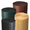 Bamboo Slat Natural Garden Fencing Privacy Screen Fence Panel Roll Green Yellow