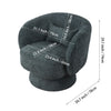 Swivel Cuddle Chair Velvet Fabric Rotating Single Sofa Accent Lounge Armchair UK