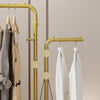 Free Standing Coat Stand Rack Granite Stone Base Metal Tube Garment Clothes Rail