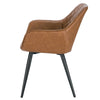 1/2/4/6x Dining Chair Faux Leather Padded Seat Armchair Kitchen Reception Chair