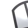 Extra Large Arched Wall Mirror Sticker Black Wooden Framed Window Style Mirror