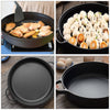 Cast Pot Japanese Style Restaurant Paella Cooking Skillet Deep Frying Pans Wok