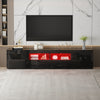 200cm Modern All High Gloss TV Stand Cabinet with Lights for 65 - 90 inch TV's