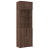 Storage Cabinet Brown Oak 70x42.5x225 Engineered Wood M4K7