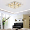 Square Ceiling Lights Pendant Chandelier Bedroom LED Crystal Lights Fitting Lamp
