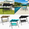 Garden Swing Chair 3 Seater Hammock Patio Outdoor Sun Shade W/ Adjustable Canopy