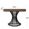 100CM Console Table, Industrial Entry Hallway Table with Geometric Metal Base