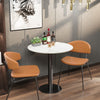 Sleek Marble Round Bar Table Dining Table Black Gold Leg Lounge Bar Office Home