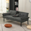 Panana Fabric Sofa Bed Sofabed with Drink Holders Recliner Free Bolster Cushions