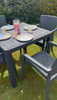 Garden Patio Furniture Set 4 Chairs Table Coffee Bistro Set Rattan Style Outdoor