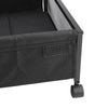 2PCS Wheeled Underbed Storage Boxes w/ Lids Under Sofa Bedding Clothes Organiser