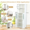 163cm Tall Bathroom Storage Cabinet Freestanding Kitchen Pantry Cupboard