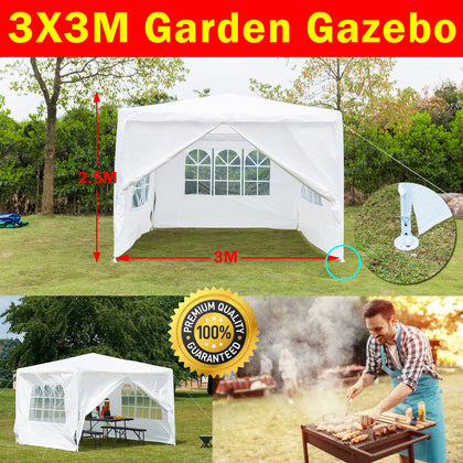 3X3 3X4M Outdoor Car Canopy Portable Cover Gazebo Garage Shelter Carport Tent UK