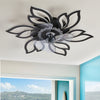 63cm 3 Blades Dimmable Ceiling Fan with Lighting LED Light APP Bluetooth Control