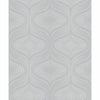 Grandeco Nuevo Faux Fabric Beads Trail Geo Textured Metallic Wallpaper