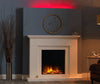 Realistic LED Electric Fireplace, Adjustable Flame & Efficient Heating Cozy Home