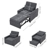 172cm Folding Sofa Bed Pull Out Sleeper Chair Bed Convertible Single Armchair UK