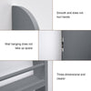 Grey 4-Tier Wall Mounted Children Bookcase Display Bookshelf Storage Unit Rack