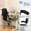 Adjustable Computer Desk Chair PU leather Executive Office Chair-Black