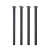 Set of 4 Black Metal Feet Strong Furniture Legs Pedestals for Table Chair Bench