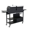Dual Fuel 3 Burner Gas & Charcoal BBQ Grill 3 + 1 Side Burner – Stainless Steel