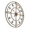 60cm Extra Large Luxury Arrow Wall Clock Giant Big Open Face Round Silent Clock