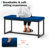 Velvet Padded Ottoman Stool Bed Bench Dining Bench Multicolor Livingroom Bedroom