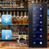 33L Freestanding Wine Fridge with Temperature Control LED Light Touch 12 Bottles