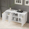 Sideboard Buffet Storage Cabinet with 6 Compartments for Living Room Dining Room